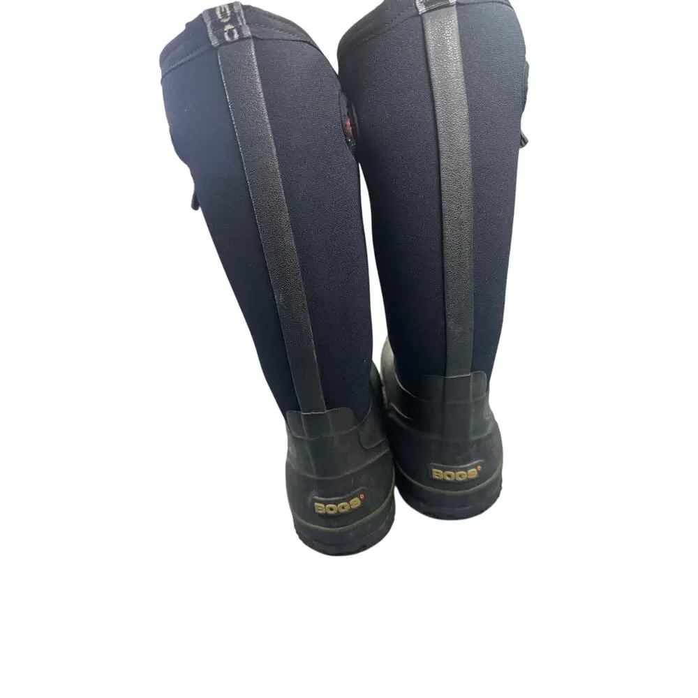 Bogs Classic High Waterproof Snow Boots Rubber Neoprene Black